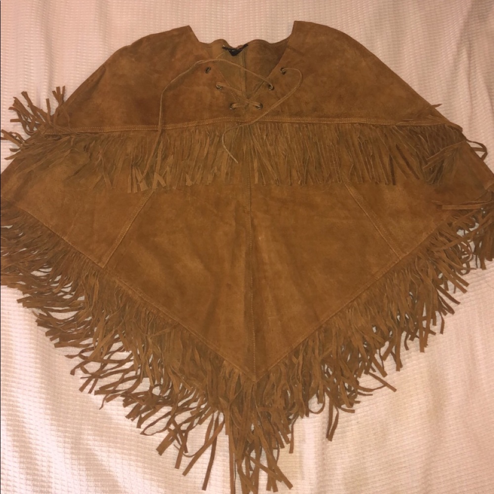 Fringe poncho